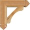 Ekena Millwork Legacy Arts and Crafts Rough Sawn Bracket w/ Offset Brace, Western Red Cedar, 6"W x 18"D x 18"H BKT0604X18X18LEC03RWR - alternate 4